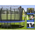thumbnail image 5 of 15FT Trampoline with Balance Bar, Basketball Hoop & Safety Enclosure Net, Recreational Trampolines with Ladder for Kids & Adults, Outdoor Trampoline with Storage Bag, Blue, 5 of 8
