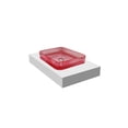 thumbnail image 2 of Plaza 15" Square Decorative Pink Vessel Glass Sinks With 30" White Base, 2 of 7