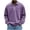 Purple, variant on Puntoco Men’s Vintage Mineral Washed Long Sleeve Polo Shirt, Loose Fit Retro Collared Casual Pullover Top Purple XL(XL)