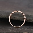 thumbnail image 4 of Morganite Rose Gold Eternity Band, Stackable Morganite Band, Wedding Band, Simulated Morganite with Rose Gold Vermeil Band, 14K Rose Gold, 4 of 5