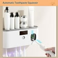 thumbnail image 3 of Toothbrush Holders for Bathrooms, Toothbrush Sanitizer Holder for Kids and Adult, Electric Toothbrush Holders Wall Mounted with Toothpaste Dispenser, 3 of 3