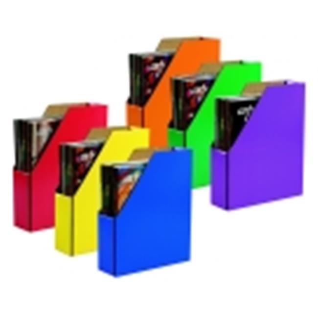 Cardboard Magazine Holder, Assorted Color, Pack Of 6