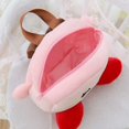 thumbnail image 1 of Bolsa organizadora de maquillaje HUOGUO, terciopelo de felpa rosa, 32 cm x 23 cm, 1 of 5