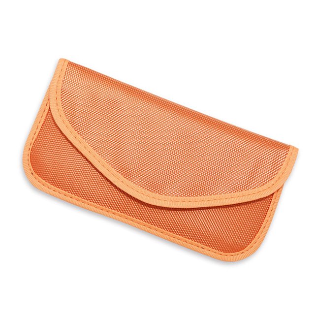 Sidaley Bolsa de protección de señal de teléfono móvil con opción multicolor de tela para varias ocasiones bolsa antiradiación de tela Electrónica color naranja