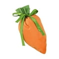 thumbnail image 2 of Personalized Easter Basket, Plush Carrot-Shaped Gift Bag with Drawstring Closure, Soft Fabric for Easter Or Party Favors, The Ideal Easter Gift (Orange), 2 of 3