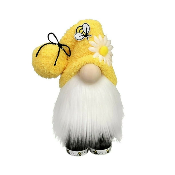Gibobby Tomtel Doll Nordic Plush Nisse Bee Presente Navidad Girasol Sorprendente Decoración para el(Yellow)