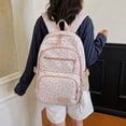 thumbnail image 2 of Weebloom Large School Backpack For Kids Girls Cute 3Pcs School Bags Set Cute Pattern Lightweight Daypack Bookbag Middle High School College Pink, 2 of 4