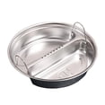 thumbnail image 1 of Bandeja vaporera dividida para alimentos, contenedor de alimentos multifuncional seccional, reutilizable y profundo. Pequeño, 1 of 9