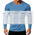 thumbnail image 3 of LEKWK Mens T Shirt Soft Basic Long Sleeve Crewneck Lightweight Shirts Stretch Regular Fit Casual Daily Layering Tee Workout Travel Fall Spring Tops Light Blue XXL, 3 of 7
