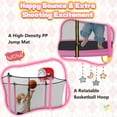 thumbnail image 2 of 5.5FT Kids Trampoline with Basketball Hoop, SEGMART Upgraded Indoor Toddler Trampoline with Enclosure for Kids, Outdoor Round Small Trampoline with Basketball, Gift for Boys Girls, 2 of 6