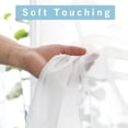 thumbnail image 3 of Juego de cortinas OWENIE, color blanco transparente, 213 cm de largo, 2 paneles para sala de estar/dormitorio, 3 of 5