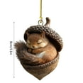 thumbnail image 3 of DAMAI Forest Animal Acorn Ornaments-2026 New Cozy Forest Christmas Ornaments, Cozy Forest Christmas Ornaments, Pine Cone Decoration Woodland Christmas Ornaments for Party Home Decor, 3 of 6
