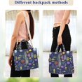 thumbnail image 4 of FORMRS Womens Corduroy Tote Bag Crossbody Shoulder Purse Handbag with Detachable Strap, Vibrant Ocean Pattern, 4 of 7