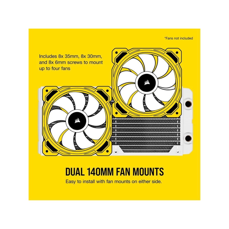 CORSAIR Hydro X Series XR5 280mm Water Cooling Radiator - White