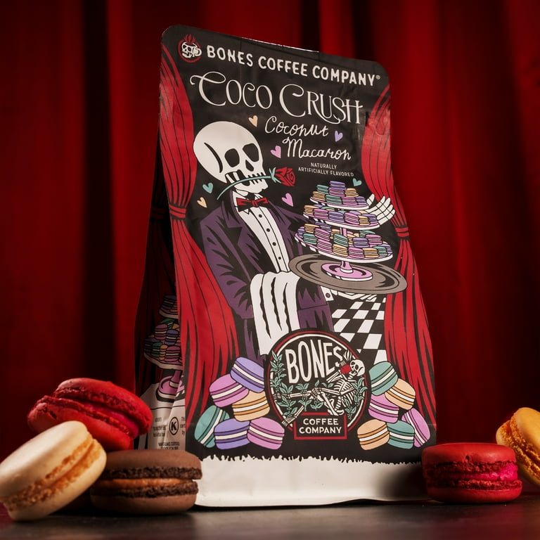 Bones Coffee Company Coco Crush - Coconut Macaron Flavored Coffee