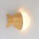 thumbnail image 1 of Wooden Small Fish Wall Light, Children's Bedroom Wall Light, Log Decorative Lighting Wall Sconces, Modern LED Wall Lights3000K, 1 of 5