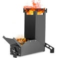 thumbnail image 4 of Yokua Camping Stove Wood Burning Rocket Stove Backpacking Camp Tent Stove for Picnic, 4 of 15