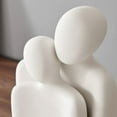 thumbnail image 5 of Danya B. Hans Cream Abstract Nesting Two Piece Couple Decorative Accent Matte Ceramic Sculpture Figure Set, 5 of 8