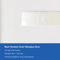 thumbnail image 6 of HUTWIFE Fiberglass Exterior Door with Brickmould, 36 x 80 Front Door with Vinyl Frame, Left Hand Inswing 9 Lite Glass - Primed Entry Door for Home's Front Entrance White Wooden Grain, 6 of 9