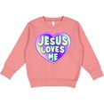 thumbnail image 2 of Inktastic Jesus Loves Me Toddler Sweatshirt, 2 of 4
