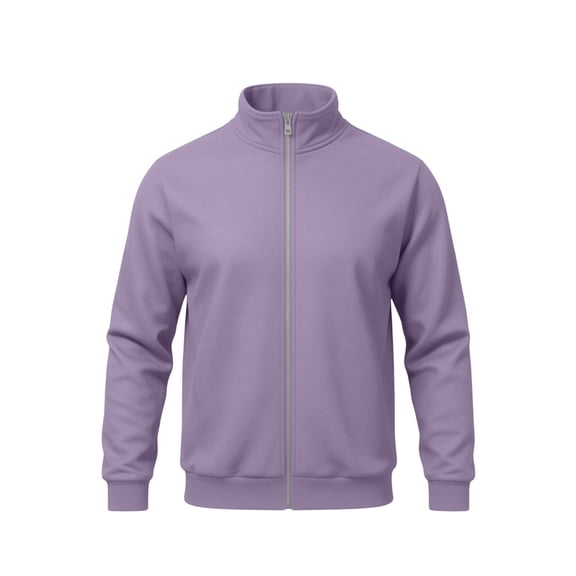 YLSDY Mens Casual Track Jacket Full Zip Loose Fit Athletic Coat Long Sleeve Fall Winter Daily Outerwear Pink XL