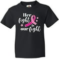 thumbnail image 3 of Inktastic Breast Cancer Awareness Her Fight is our fight Youth T-Shirt, 3 of 5