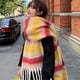 thumbnail image 3 of Bufanda de rayas marrones para mujer, otoño e invierno, moda de invierno, cálida bufanda de cachemira de imitación a prueba de viento para estudiantes, 3 of 4