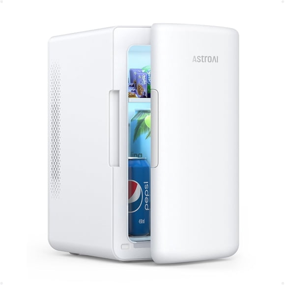 Refrigerador Portátil AstroAI de 6 Litros/8 Latas Blanco 110 V CA/12 V CC