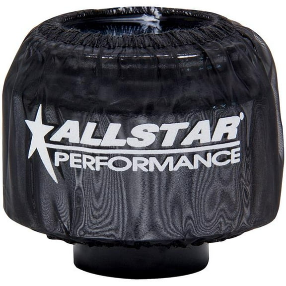 Allstar ALL26228 Breather Wrap(Pre Filter) - 3in OD - 2-1/2in Tall - Allstar Logo - Polyester - Black - Shielded Breathers