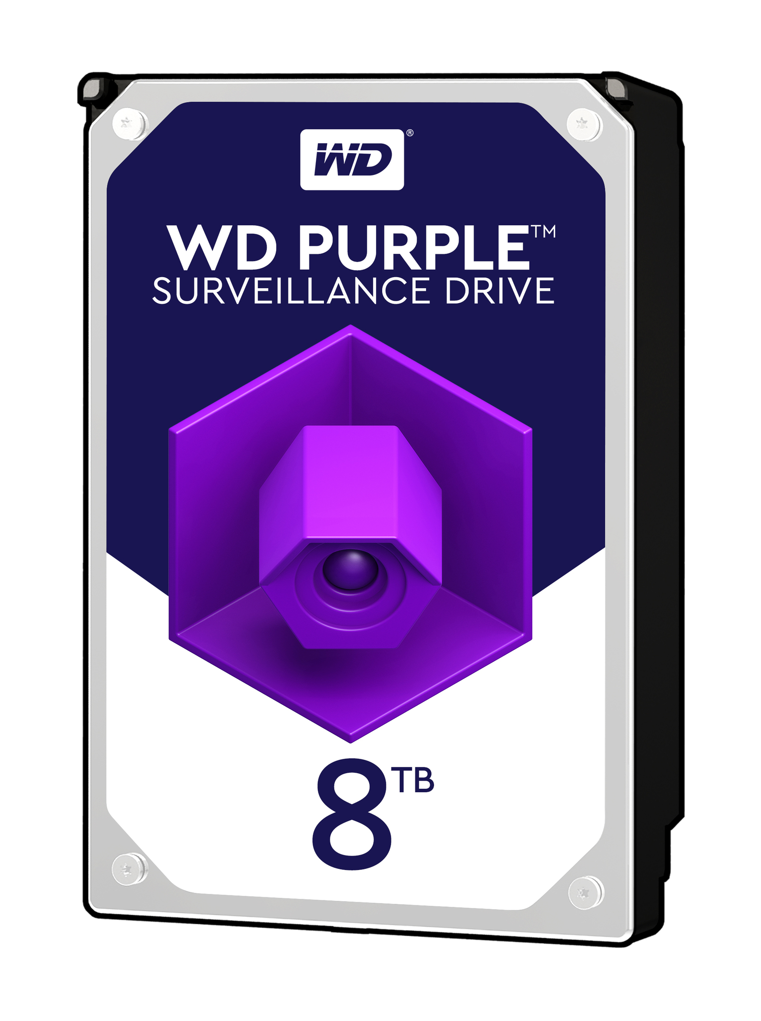 WD Purple 8TB Surveillance Hard Disk Drive 5400 RPM Class SATA 6 Gb/s 64MB Cache 3.5 Inch