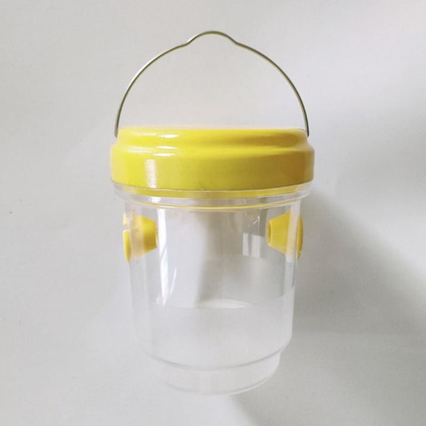 Avispa para exteriores, trampa para moscas de la fruta, reutilizable, para colgar en el jardín, avispón, abeja, receptor (A) Wdftyju Libre de BPA