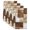 Dark Brown, variant on Patchwork Texture Kitchen Towels Set of 4, Retro Rustic Blocks Abstract Linen Brown Absorbent Dish Towels for Kitchen, Microfiber Hand Towel, Quick Drying Tea Towel for Cleaning Decorative Dishcloths