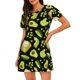 thumbnail image 1 of Disketp Avocado Toast para Camisón Corto de Manga Corta para Mujeres, Camisón Cómodo con Escote Redondo, Bonito y Confortable, 1 of 6