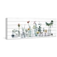 thumbnail image 2 of Parvez Taj Lined up Bottles White Wood Wall Art, 2 of 7