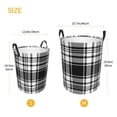 thumbnail image 3 of LNWH Waterproof Laundry Basket with Handles, Scottish Black Plaid Seamless Pattern Foldable Laundry Hamper, Medium Size, 3 of 8