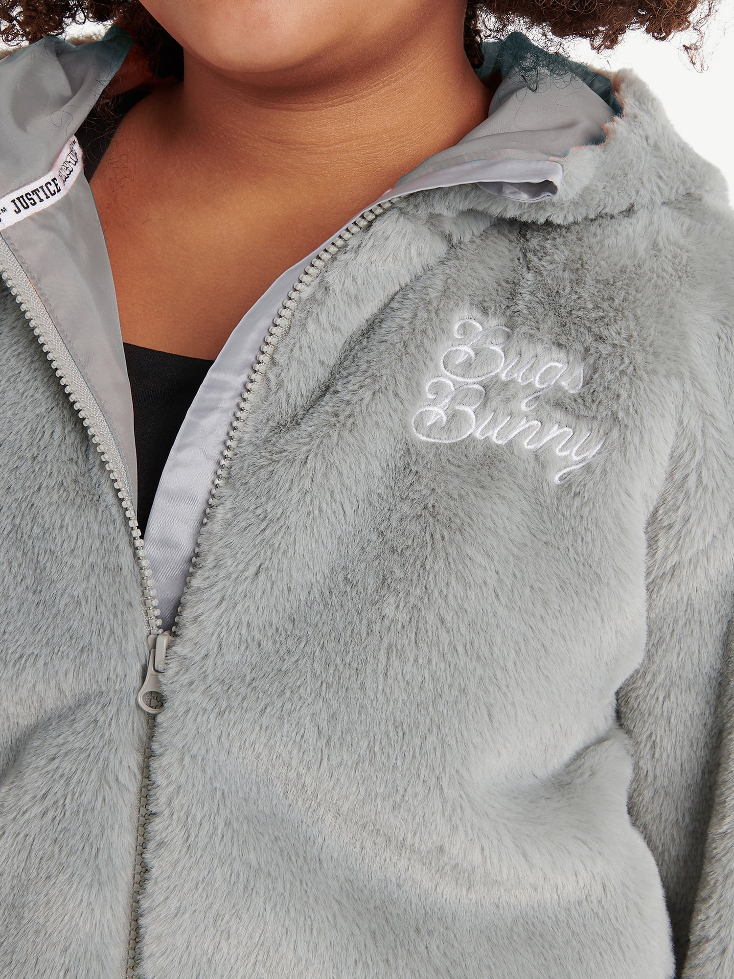 Justice Girl's Looney Tunes Hooded Fleece Jacket, Sizes XS - XL