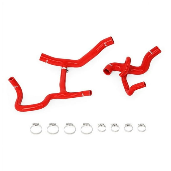 Mishimoto MMHOSE-CAM6-16CRD Silicone Radiator Hose Kit Compatible With Chevrolet Camaro V6 2016-2018 Red