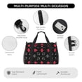 thumbnail image 4 of Disketp Card Suits Bolsa de Viaje Tipo Duffle, Bolso de Mano para Fin de Semana para Mujer, Bolsa de Gimnasio Ligera para Hombre, Esencial para Viajes, 4 of 7