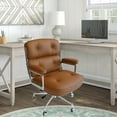 thumbnail image 1 of Take Me Home Lobby Executive PU Office Chair Mid-Back Executive Swivel Mesh for Adult Office Area, 1 of 2
