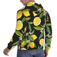 thumbnail image 6 of Kdxio Lemon Fruits Flowers Leaves Print Mens Casual Hooded Collar Drawstring Hoodies Pullover Sweatshirts Casual Long Sleeve Shirts-4X-Large, 6 of 7