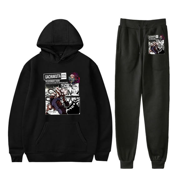 Gachiakuta Merch Hoodies Sets Jogger Pants For Women/Men Unisex Sweatshirts Pants Sets Cosplay Streetwear