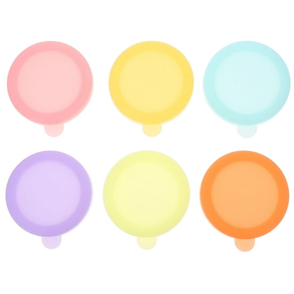 Niceauty 6Pcs Assorted Color Silicone Lids for Small Dipping Bowls Reusable