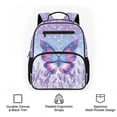 thumbnail image 6 of KUIFORTI Butterfly Print Toddler Backpack Girls Kids School Bag with Multiple Storage Pockets Adjustable Straps 13.5 Inch for Preschool Kindergarten School Supplies, 6 of 7