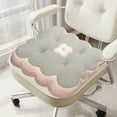 thumbnail image 4 of JilgTeok Back To School Square Non-Slip Plush Thicken Seat Pillows Cushions Office Chair Seat Pad Soft Tatami Reversible Fluffy Chair Cushion for home, office,adults and Children(15.74*15.74*3.93in), 4 of 6
