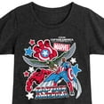 thumbnail image 3 of Marvel Captain America: Brave New World - Sticker Style - Toddler And Youth Girls Fitted Short Sleeve Graphic T-Shirt, 3 of 5