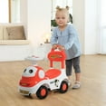 thumbnail image 2 of Gymax 3-in-1 Baby Walker Sliding Car Pushing Cart Toddler Ride On Toy w/ Sound Orange, 2 of 9