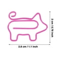 thumbnail image 2 of Heiheiup Paper Clips For Kids Animal Shaped Paperclip Fun Paper Clips Assorted Colors Paperclip Coated Paper Clips Bookmark Clips Office Supplies For Document Organizing 20 Counts, 2 of 7