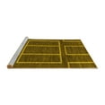 thumbnail image 2 of Ahgly Company Machine Washable Indoor Rectangle Abstract Yellow Modern Area Rugs, 4' x 6', 2 of 4
