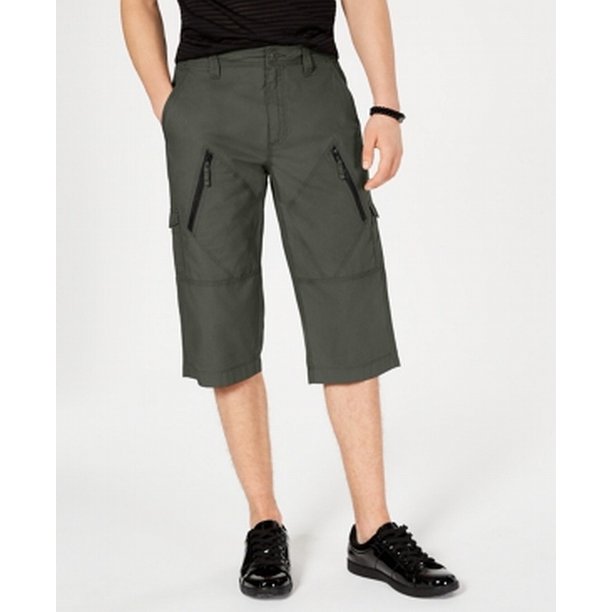 INC International Concepts Mens 18 Inch Michael Messenger Cargo Shorts Cotton 34