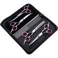 thumbnail image 2 of 6.5 Inch Baby Head Friendly Pet Grooming Scissors Set 3 Straight Shears with Brush, 2 of 8
